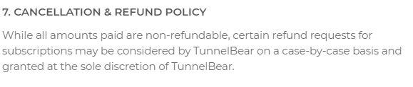 TunnelBear-Cancellation